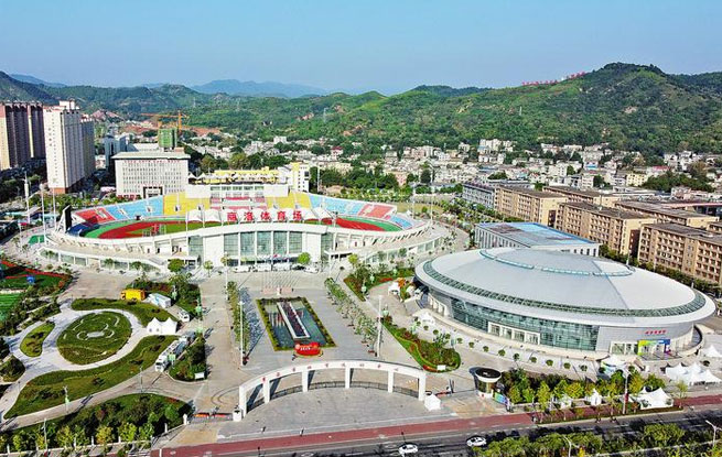 商洛城市標志建筑——體育運動中心