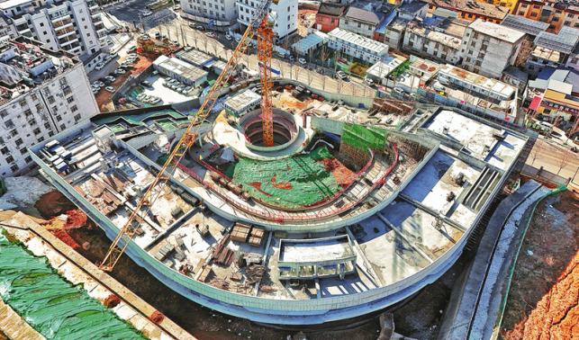 商州區(qū)第三幼兒園主體結(jié)構(gòu)建成