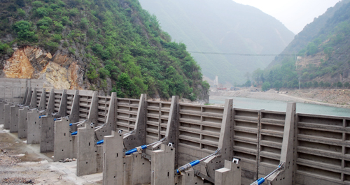 山陽寬坪一級(jí)水電站完成擋水工程建設(shè)