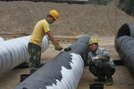 山陽縣城污水處理廠主體工程近日完工