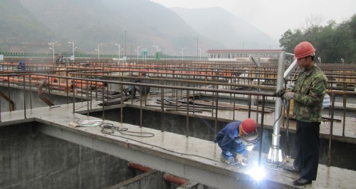 丹鳳縣生活污水處理廠目前主體工程已基本完成