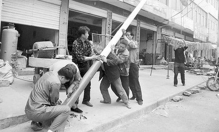 丹鳳縣商鎮(zhèn)實施街道亮化工程