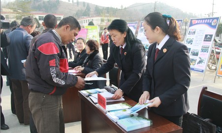 商南開展“三八”婦女維權周宣傳活動