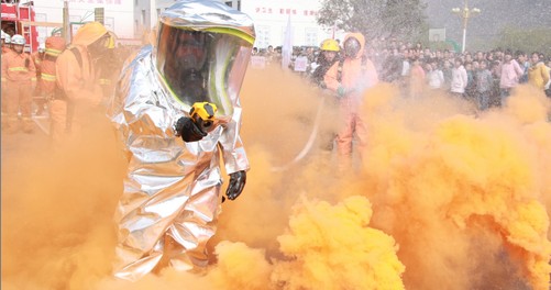 商州：防空防火大演練