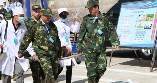 我市在山陽舉行地質災害應急演練