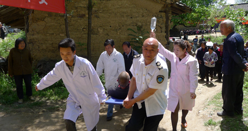 商州東窯村的防災應急演練