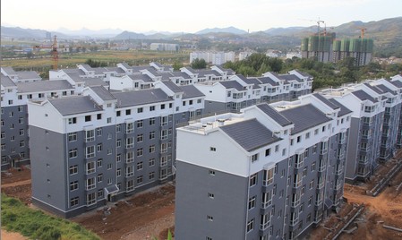 商州柴灣村移民搬遷安置小區(qū)主體全部封頂