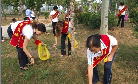 丹鳳婦聯(lián)開展“巾幗扮靚縣城迎雙節(jié)”活動(dòng)
