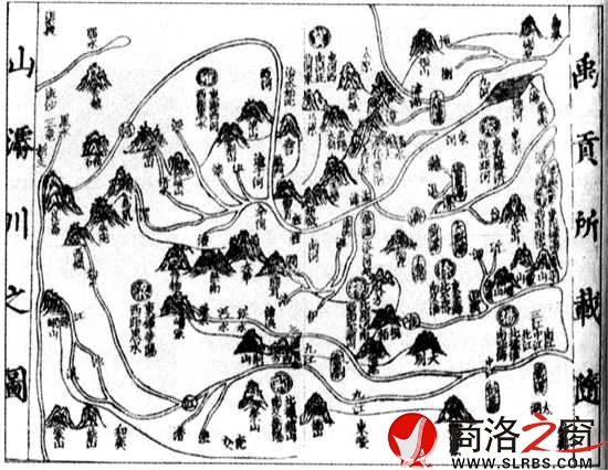 《禹貢》所載九州山川形勢(shì)圖，雕版墨印，宋代。